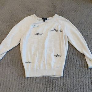 J crew NWOT shark gray Merino wool sweater